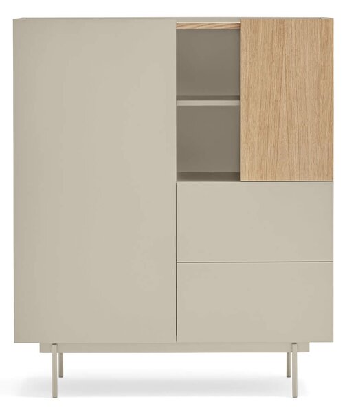 MUZZA Kabinet Oma 110 x 120 cm béžový