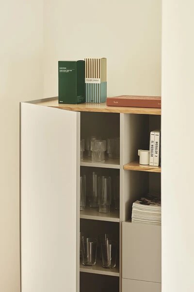 MUZZA Kabinet Oma 110 x 120 cm béžový