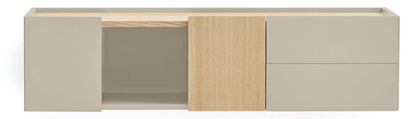MUZZA TV stolík Oma 110 x 35 cm béžová