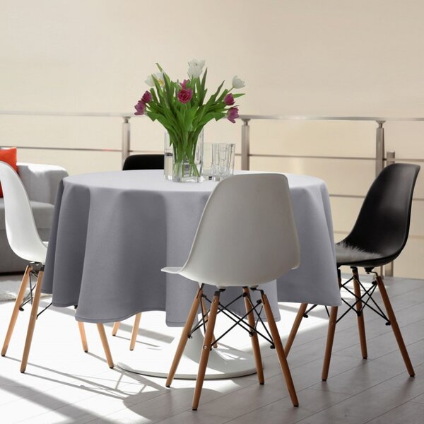 Obrus okrúhly Standard Ø 140 cm svetlošedý Farba Šedá Rozmery Kruh Ø 140 cm