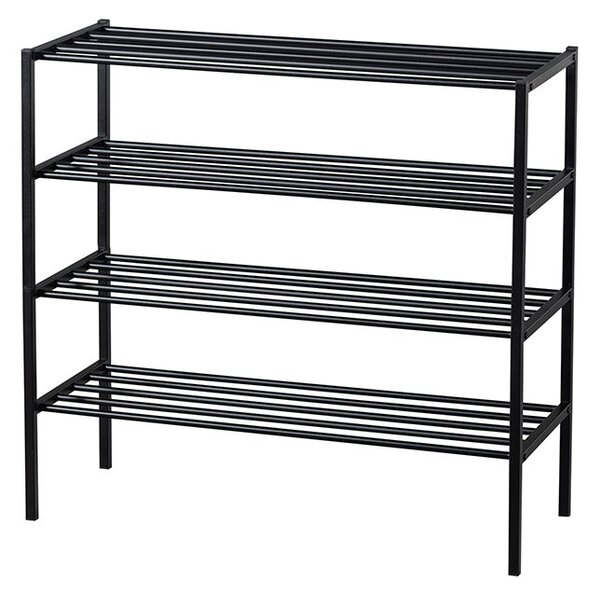 MUZZA Regál Ferla 80 cm čierny