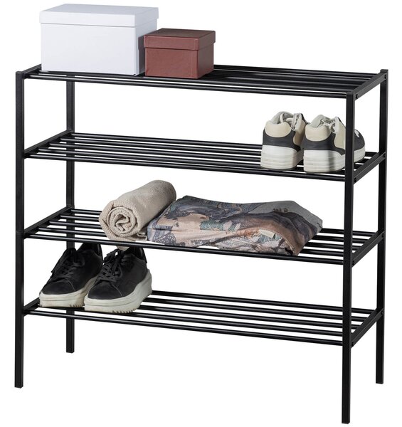 MUZZA Regál Ferla 80 cm čierny