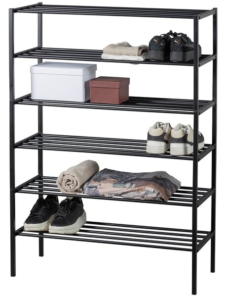 MUZZA Regál Ferla 120 cm čierny