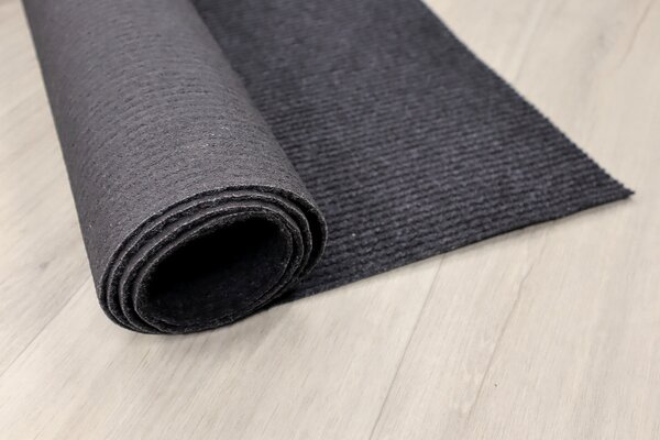 Vopi , Behúň na mieru Quick step antracit, šíre 60 cm, šedá, chodba / predsieň