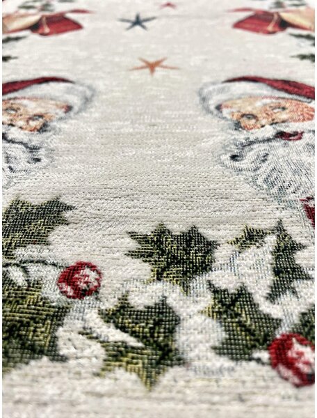 Vianočný gobelínový obrus na stôl Mikuláš 90x90 cm Chenille IT014 Farba Viacfarebná Rozmery 90x90 cm
