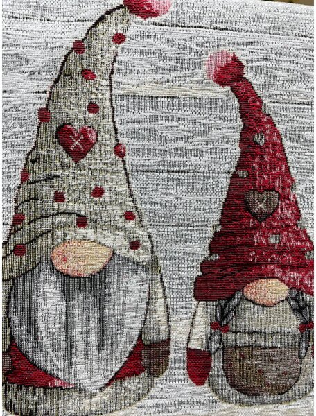 Vianočný gobelínový behúň na stôl Škriatkovia Chenille IT020 Farba Viacfarebná Rozmery 40x130 cm