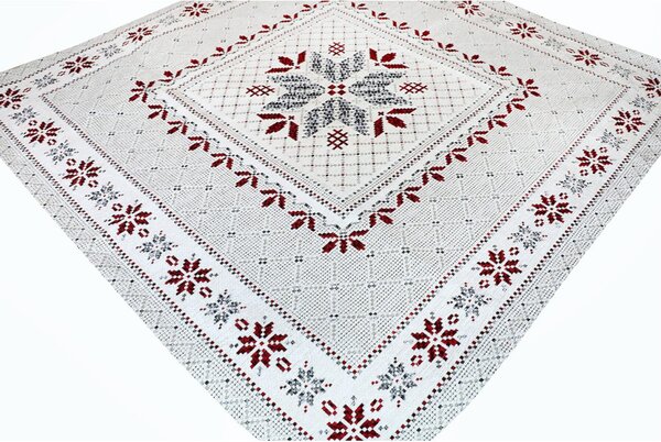 Gobelínový obrus na stôl Trikot 90x90 cm Chenille IT024 Farba Viacfarebná Rozmery 90x90 cm