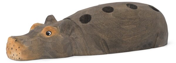 Drevený stojanček na ceruzky Hippo Hand Carved