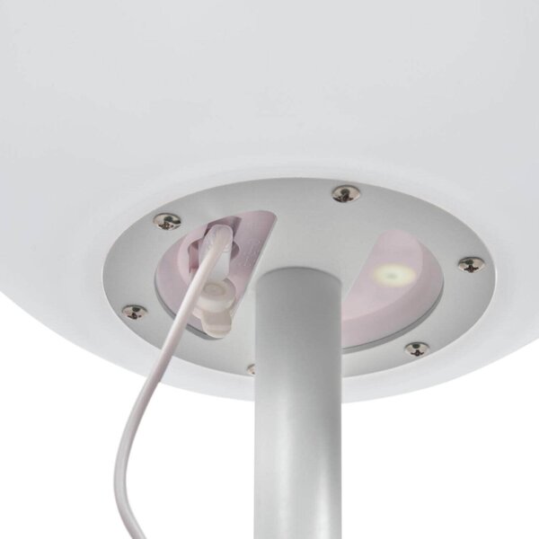 MUZZA Záhradná stolná lampa mimoza 40 cm biela