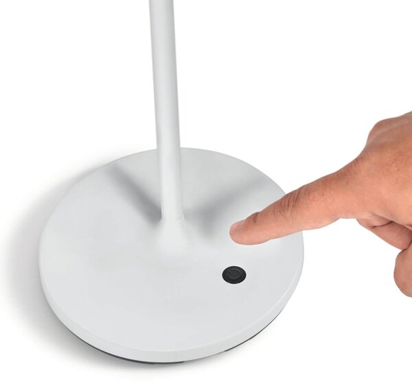 MUZZA Záhradná stolná lampa mimoza 40 cm biela