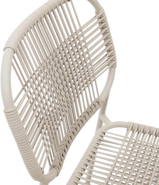 MUZZA Záhradná stolička laeri béžová