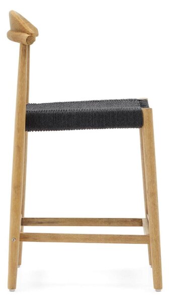 MUZZA Barová stolička glynis 62 cm prírodná/čierna