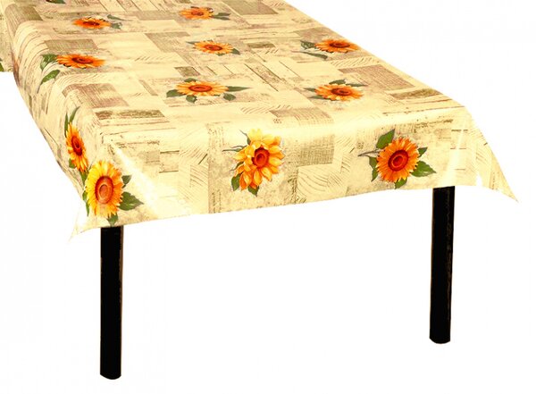 Obrus ​​PVC Mirella 163A - Slnečnica - Role 140cm x 20m