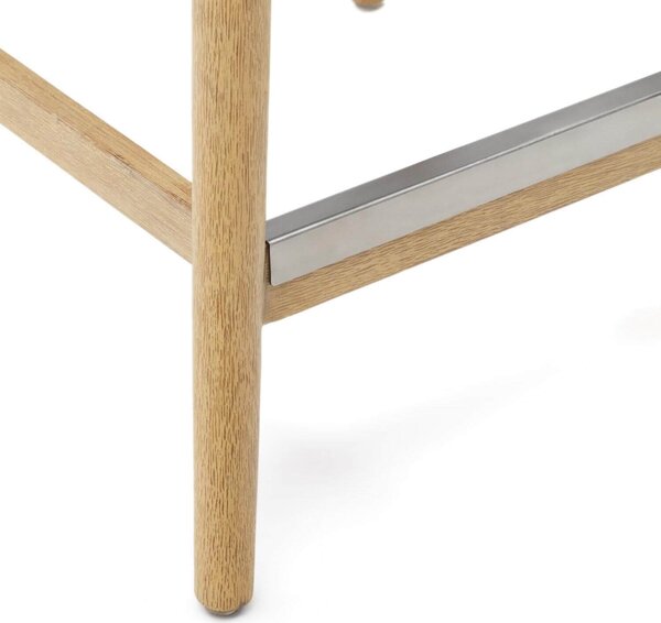 MUZZA Barová stolička glynis 62 cm prírodná/čierna