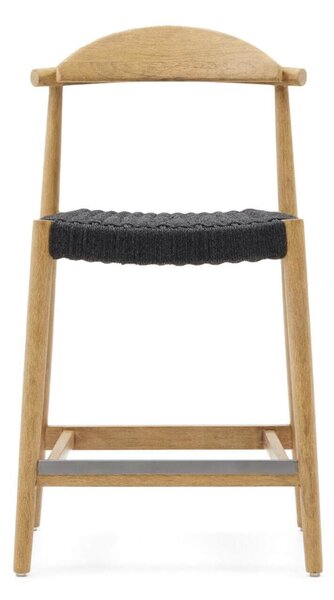MUZZA Barová stolička glynis 62 cm prírodná/čierna