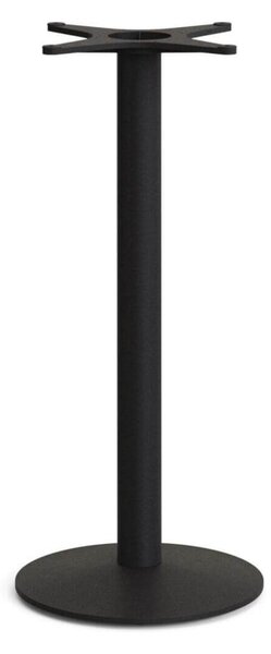 MUZZA Záhradný stolík aura Ø 70 cm biely/čierny