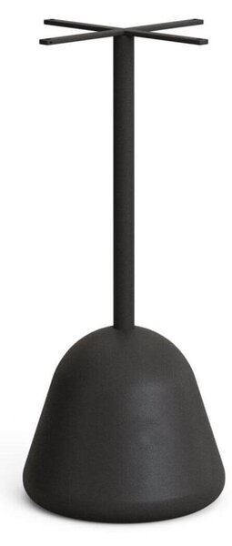 MUZZA Záhradný stolík aura Ø 70 cm prírodný/čierny