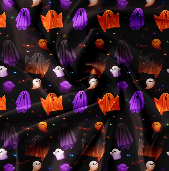 Obliečky z mikrovlákna SPOOKY SOIREE čierne Rozmer obliečky: 2 ks 70 x 80 cm | 160 x 200 cm