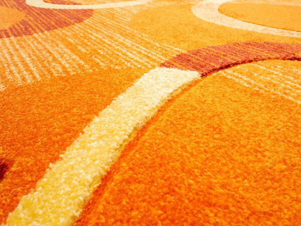 Spoltex , Kusový koberec Florida orange 9828, 120x170, oranžová, chodba / predsieň