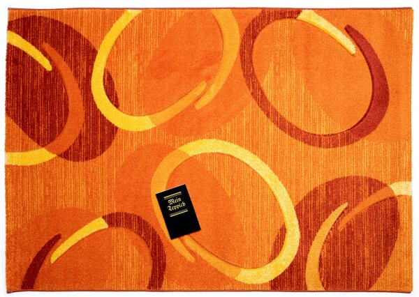 Spoltex , Kusový koberec Florida orange 9828, 120x170, oranžová, chodba / predsieň
