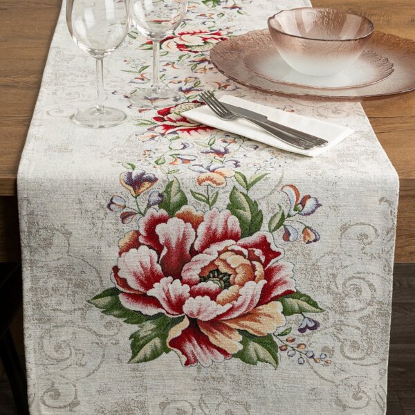Gobelínový obrus na stôl Chenille 1182 RJ Farba Viacfarebná Rozmery 50x40 cm