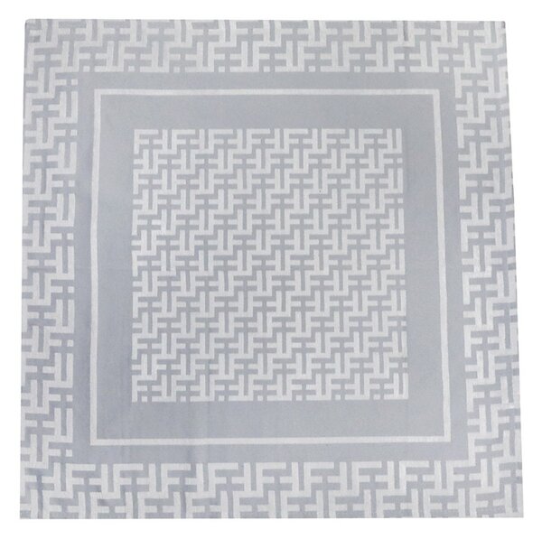 Gobelínový obrus na stôl Glamour šedý 90x90 cm Chenille IT105 Mondo Italia Farba Šedá Rozmery 90x90 cm
