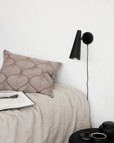 MUZZA Nástenná lampa cysep čierna