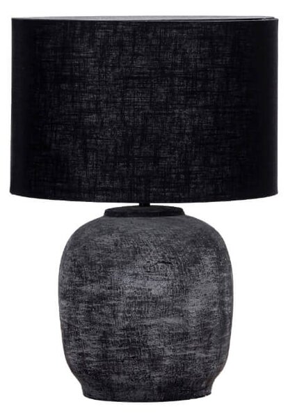 MUZZA Stolná lampa hatala čierna