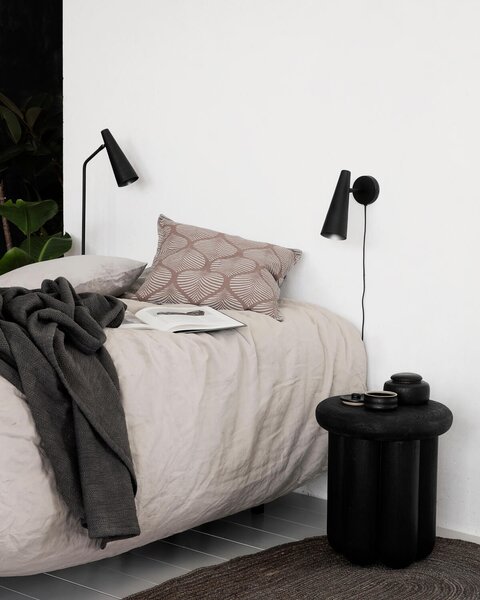 MUZZA Nástenná lampa cysep čierna