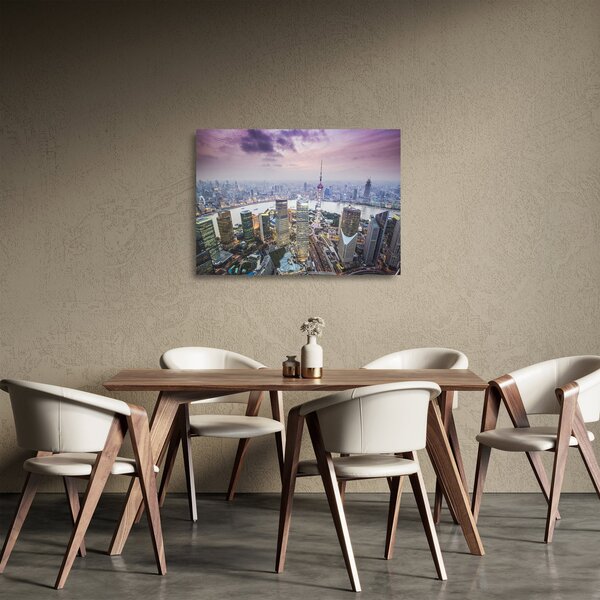 Sklenený obraz - Shanghai, Čína (70x50 cm)