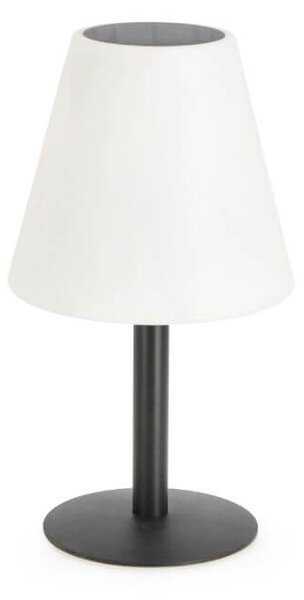 MUZZA Solárna lampa Mary bielo-čierna