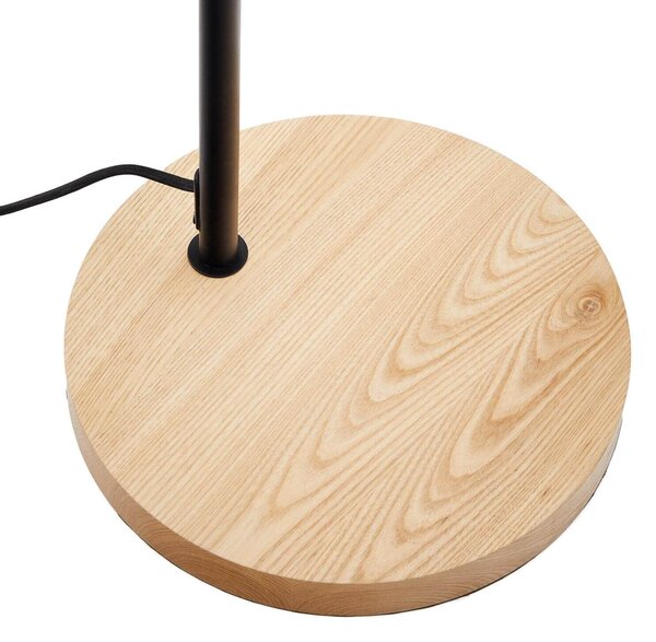 MUZZA Stojacia lampa larta 150 cm čierna