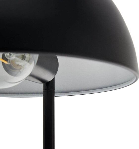 MUZZA Stolná lampa larta 48 cm čierna