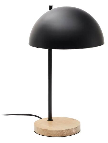 MUZZA Stolná lampa larta 48 cm čierna