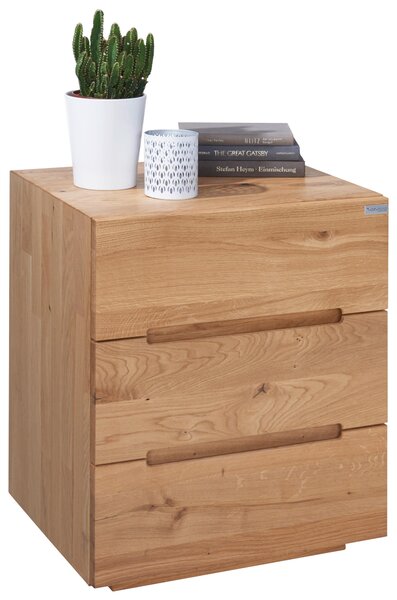 NOČNÝ STOLÍK, divoký dub, farba duba, 50/60/40 cm Valnatura - Spálňové sety