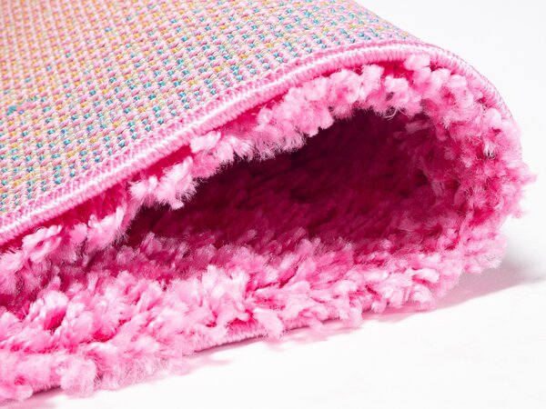 Mono Carpet , Kusový koberec Efor Shaggy 7182 Pink, 200x290, ružová, detská izba