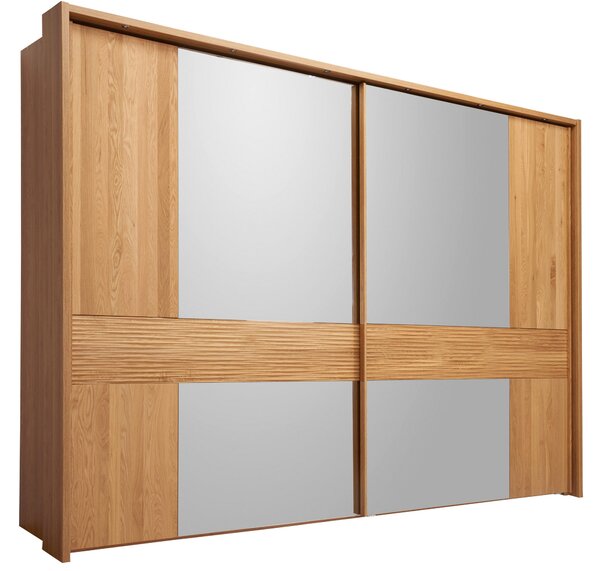 ŠATNÍ SKŘÍŇ SE ZRCADLEM, dub, farba duba, 250/236/67 cm Dieter Knoll - Skrine