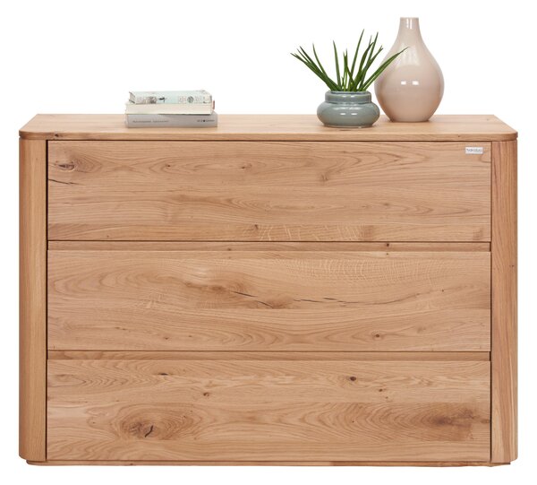 ŠIROKÁ KOMODA, divoký dub, farba duba, 120/82/42 cm Valnatura - Komody