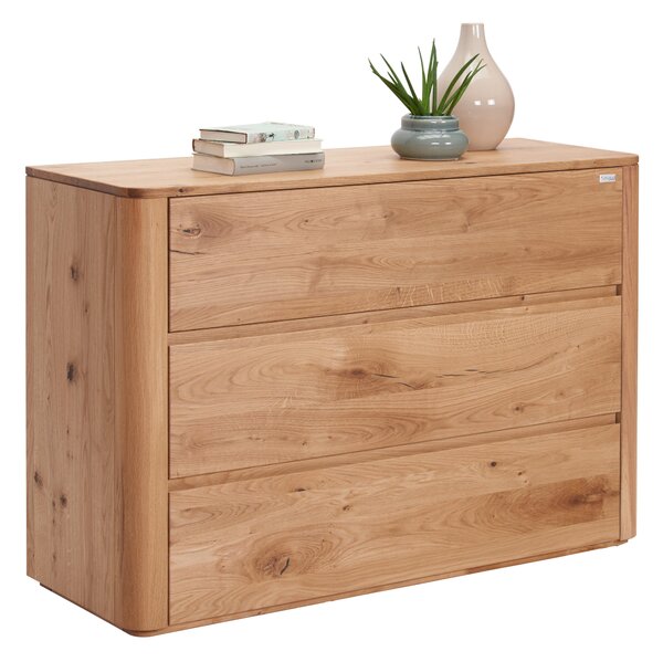 ŠIROKÁ KOMODA, divoký dub, farba duba, 120/82/42 cm Valnatura - Komody