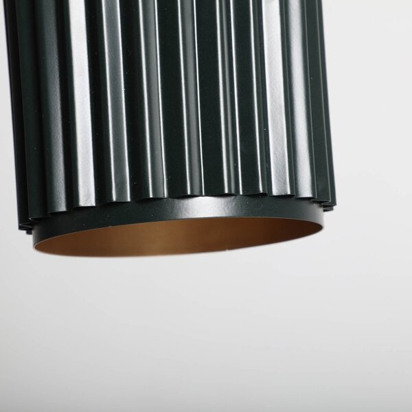 MUZZA Stropná lampa Royal ⌀19 cm zelená