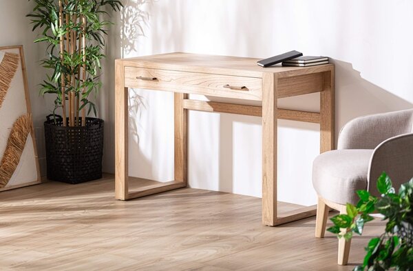 MUZZA Pracovný stôl Nyr 110 x 50 cm prírodný