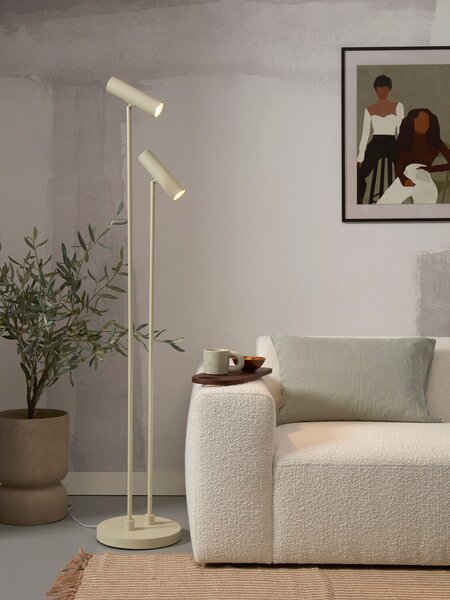 MUZZA Stojacia lampa Vienna béžovo-zelená