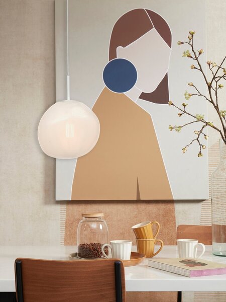 MUZZA Stropná lampa Stockholm biela