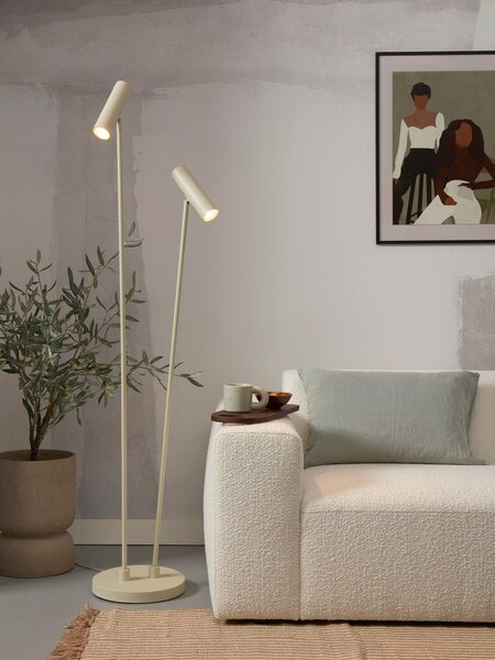 MUZZA Stojacia lampa Vienna béžovo-zelená