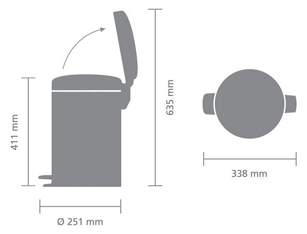 ODPADKOVÝ KÔŠ 12 l Brabantia - Upratovanie