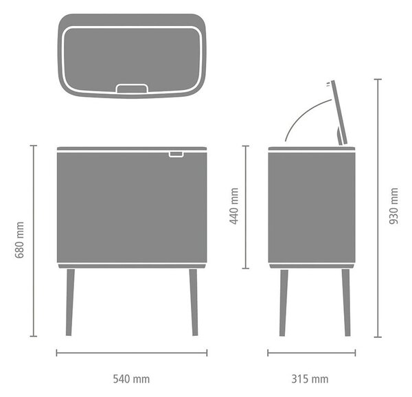 ODPADKOVÝ KÔŠ 34 l Brabantia - Upratovanie