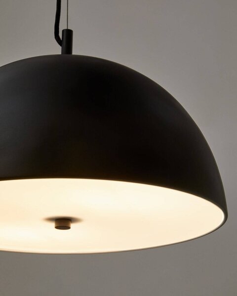 MUZZA Stropná lampa Larta čierna