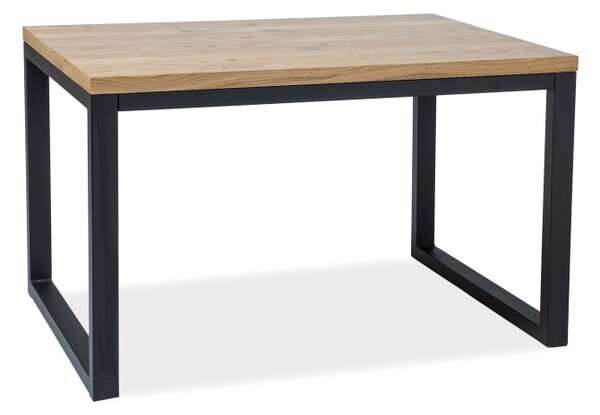 Stôl LORAS II dýha dub/čierna 150x90