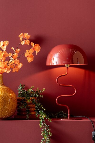 MUZZA Stolná lampa Swirl červená