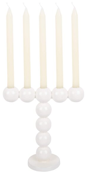 MUZZA Svietnik Bubbly 26.5 cm biely